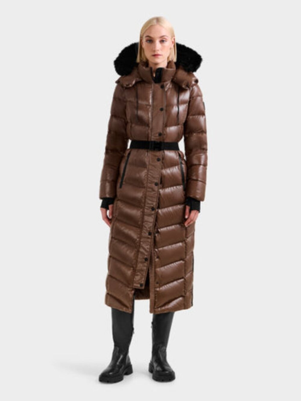 Rudsak ELSIE long down coat with tags. Size XS, Cacao. see description